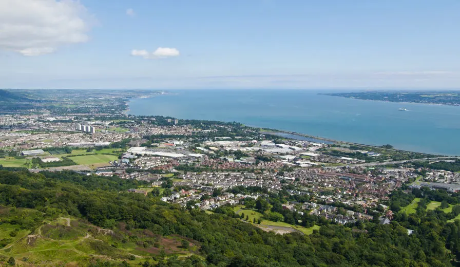 Drone footage of Belfast Lough, an area covered by Selwood Conwy