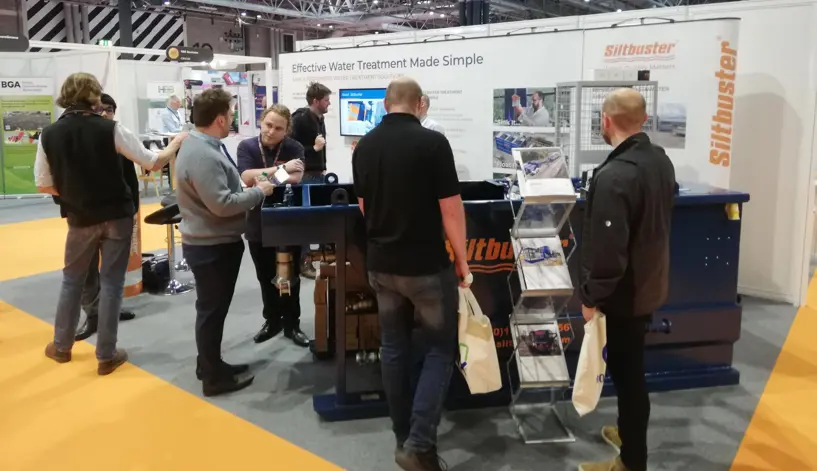 Siltbuster showcasing water treatment solutions at the Contam Expo in 2025
