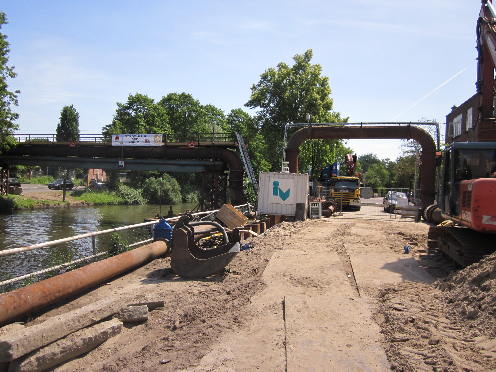 Vanderkamp plaatst Tijdelijk pompinstallatie in opdracht van gemeente Utrecht