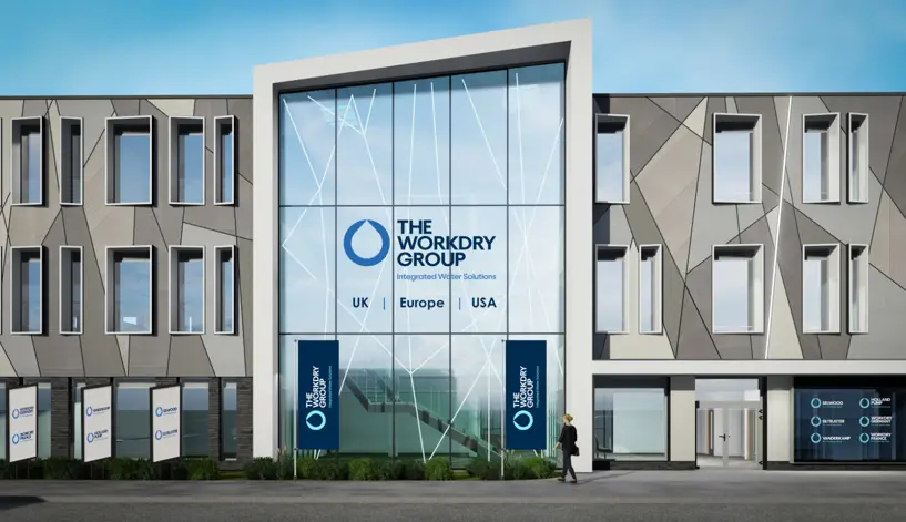A mockup of The Workdry Group HQ in Chandler's Ford 