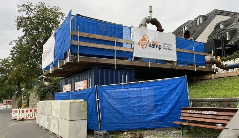 Projekt Bonn: Unteransicht der Pumpcontainer