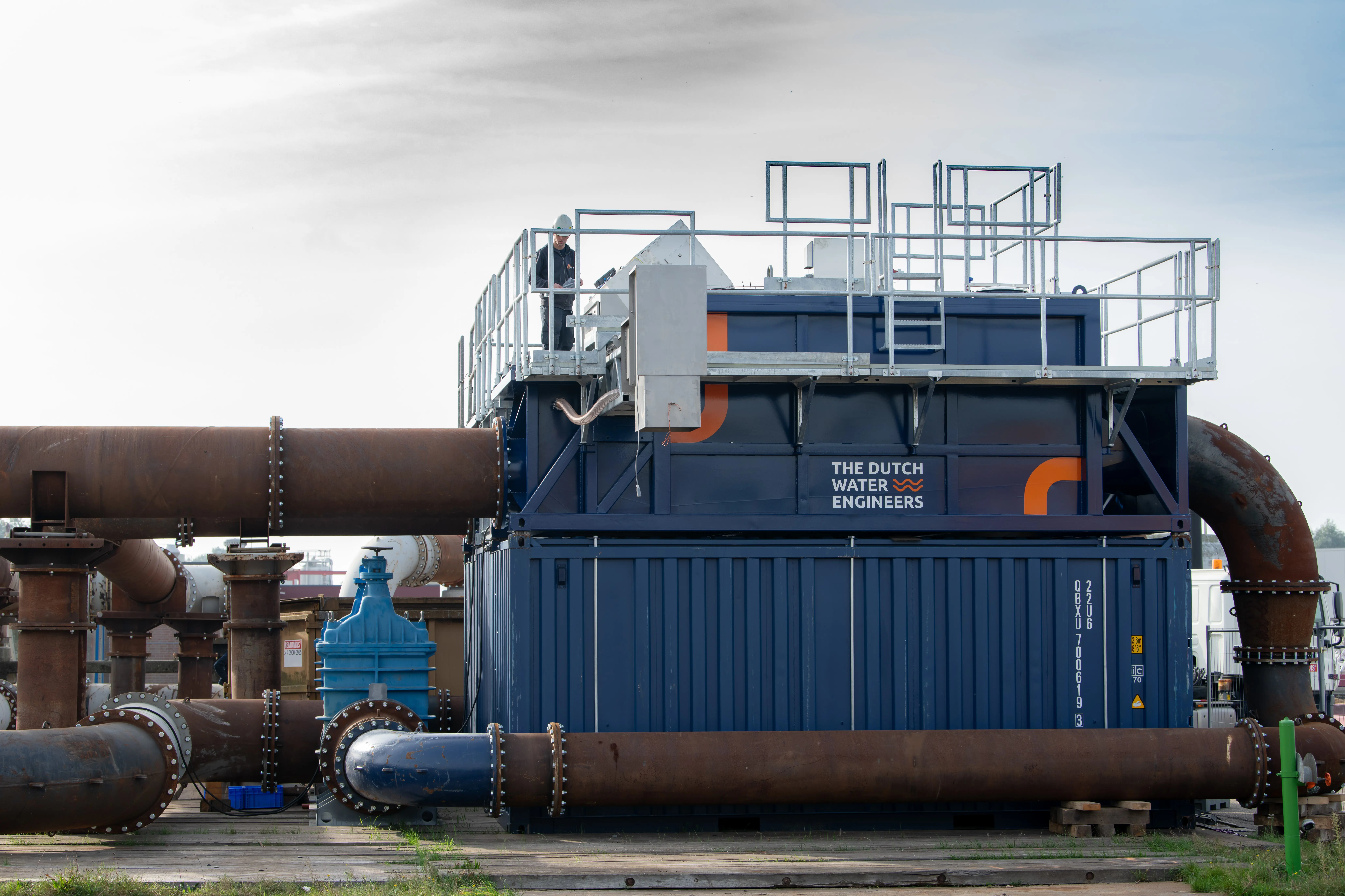 Vanderkamp plaatst Tijdelijk pompinstallatie Bypass RWZI Apeldoorn