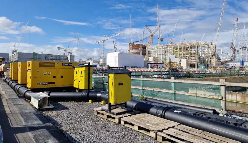 Selwood D200 pumps on hire for dewatering solutions across the UK