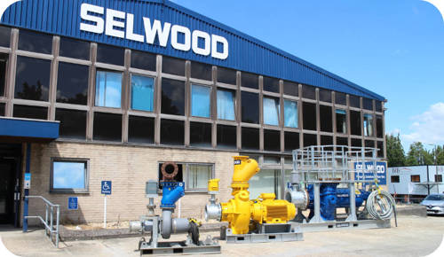 Selwood Chandler's Ford depot with pumps outside