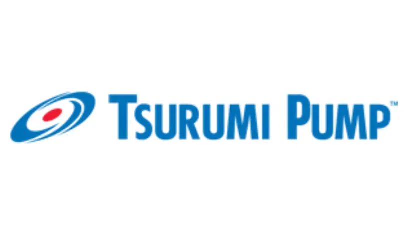 Tsurumi Pump logo with white background