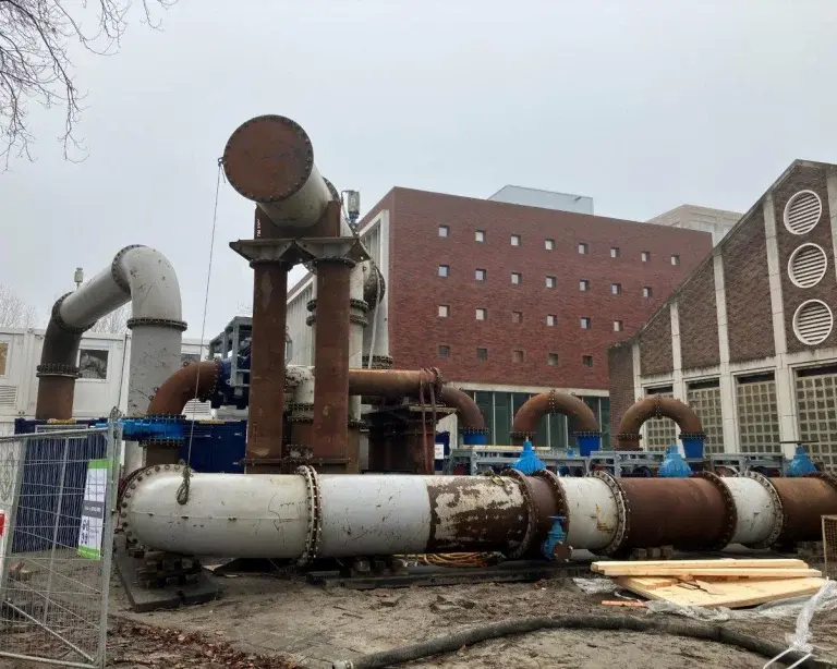Rotterdam Schürmannstraat tijdelijke pompinstallatie 