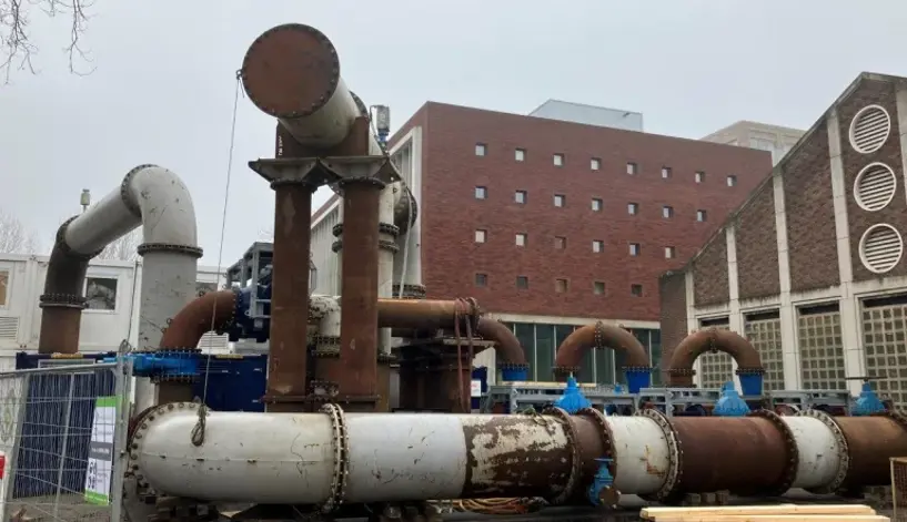 Rotterdam Schürmannstraat tijdelijke pompinstallatie 