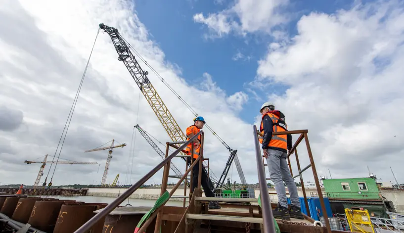 Rick van der Kamp kijken bij Terneuzen