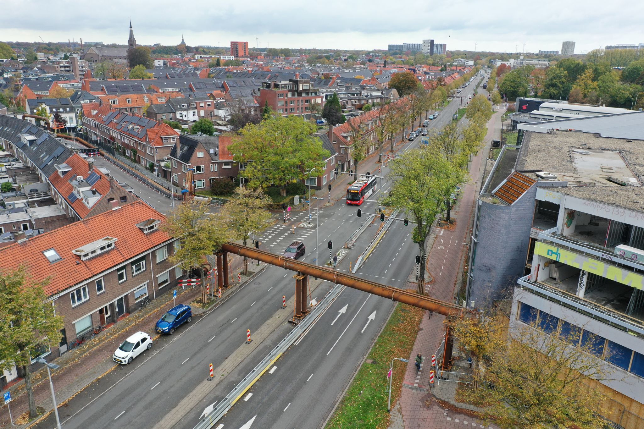 Wegoverspanning in Tilburg
