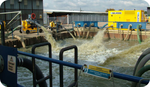 Selwood pumps at the open day test pool