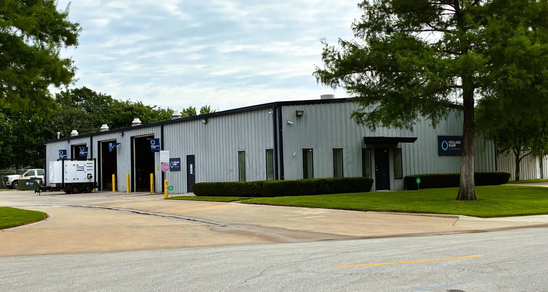 Outside the Holland Pump Dallas Fort Worth branch after launch