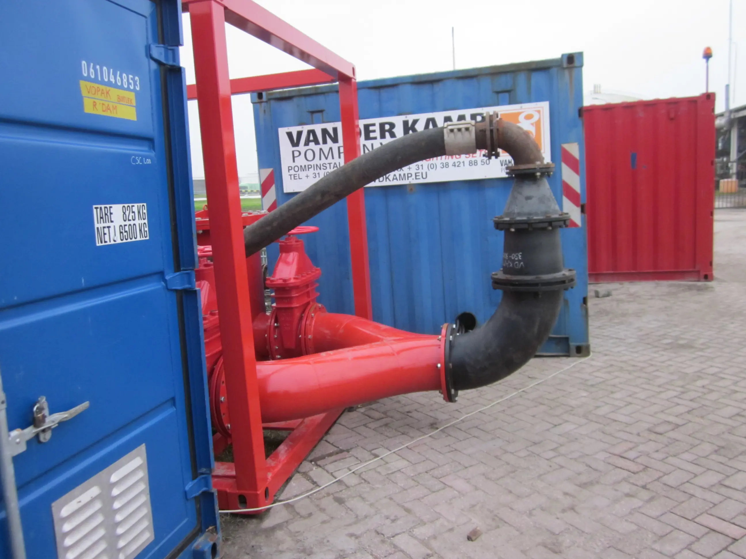 Filter pomp op project Vopak Vanderkamp.