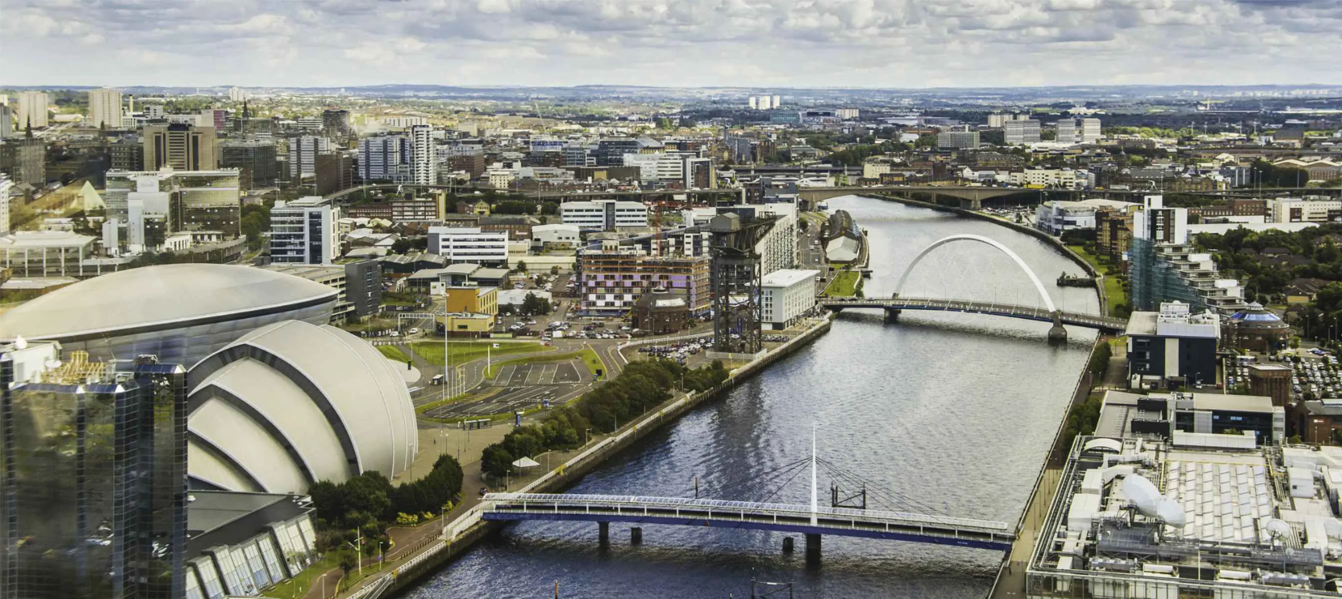 A view of Glasgow and the river to show the location of IWA 2026  