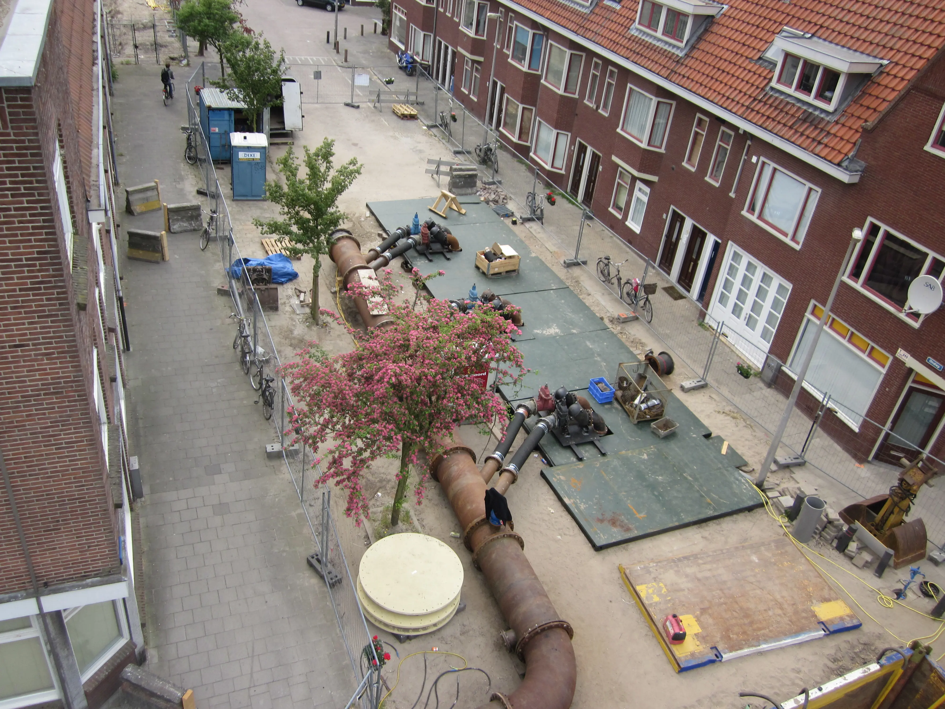 Vanderkamp plaatst Tijdelijk pompinstallatie in opdracht van gemeente Utrecht