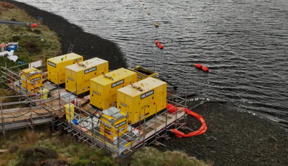 Selwood installation at Walshaw Dean reservoir