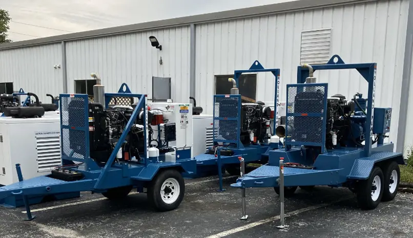 Holland Pump pumps for rental across the Gulf and US East Coast