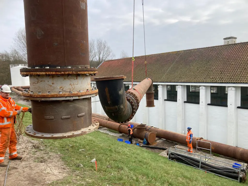 Leidingwerk gemaal Leemans Wieringerwerf