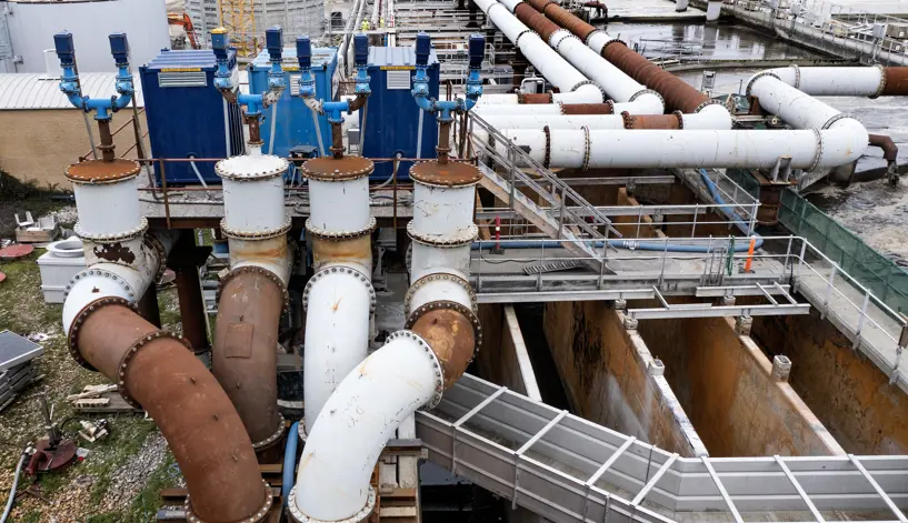 Frontansicht der Heberanlage von Vanderkamp in Kopenhagen.