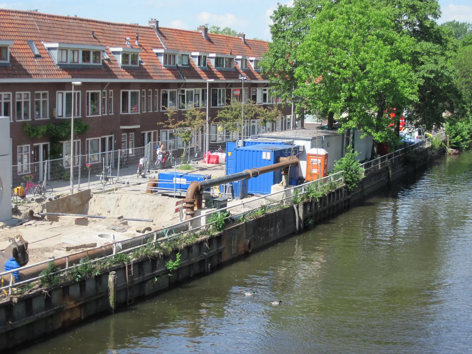 Vanderkamp plaatst Tijdelijk pompinstallatie in opdracht van gemeente Utrecht