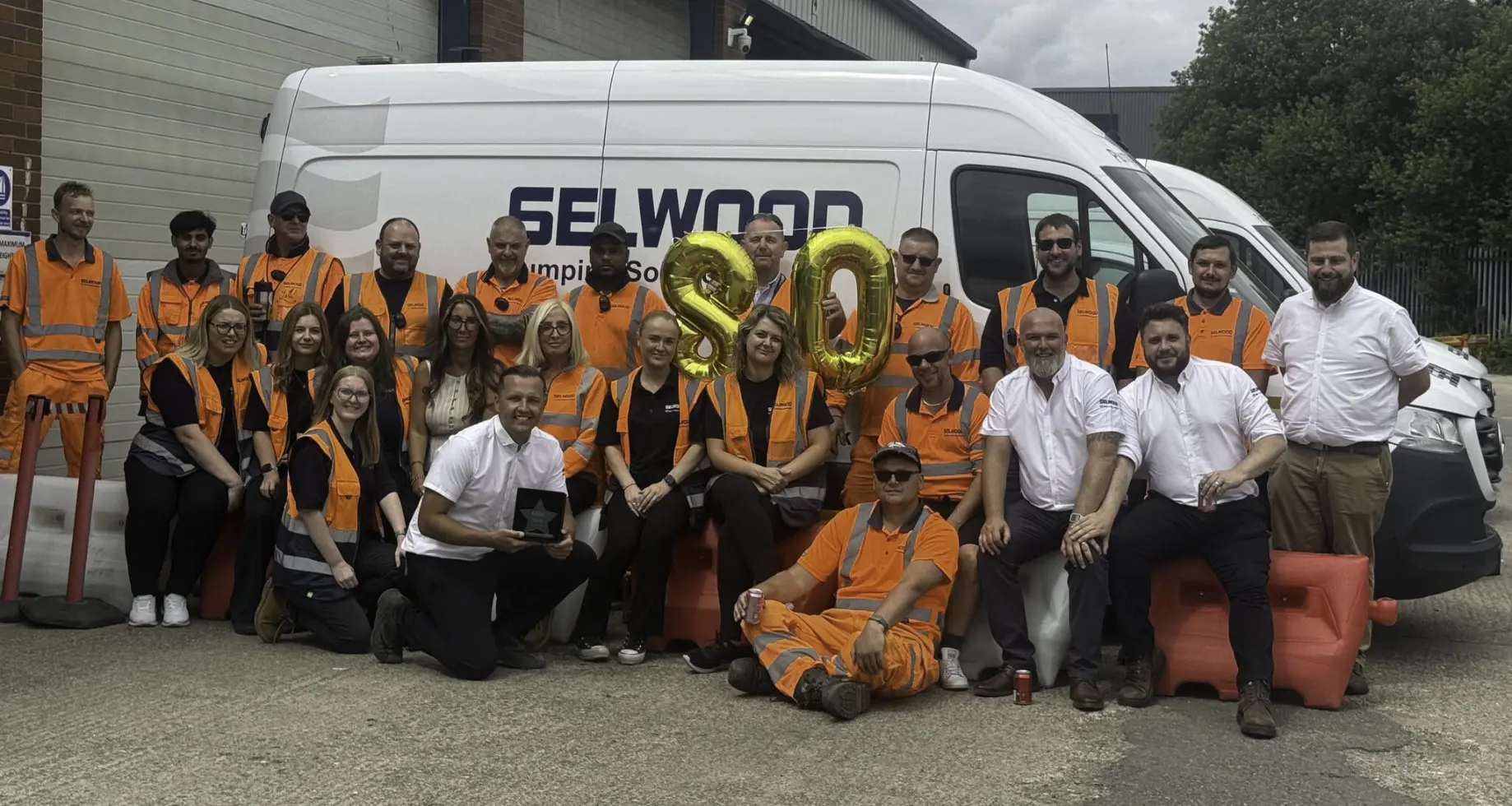 Selwood Birmingham depot celebrating as part of the 80th anniversary of the company