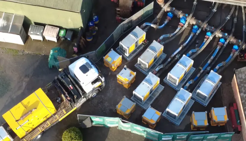 Selwood pumps and fuel cubes on site for emergency pumping support