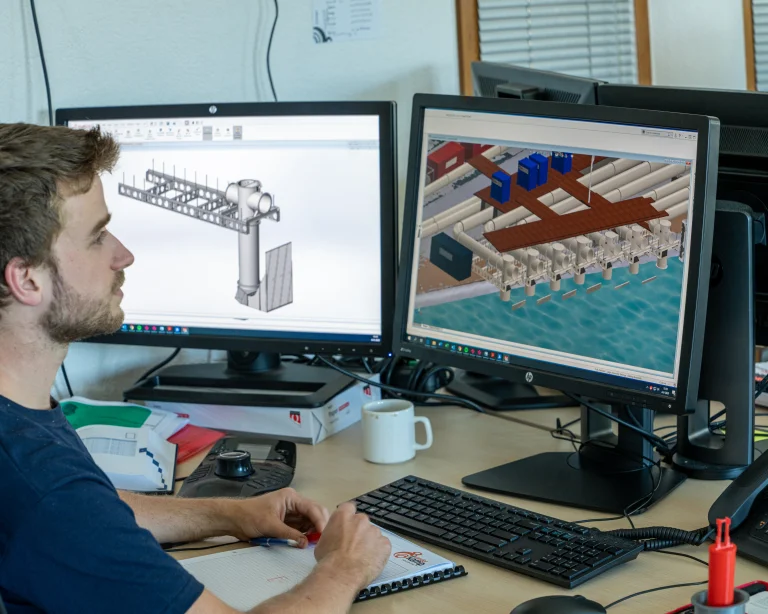 Vanderkamp Mitarbeiter bei der 3D Konstruktion