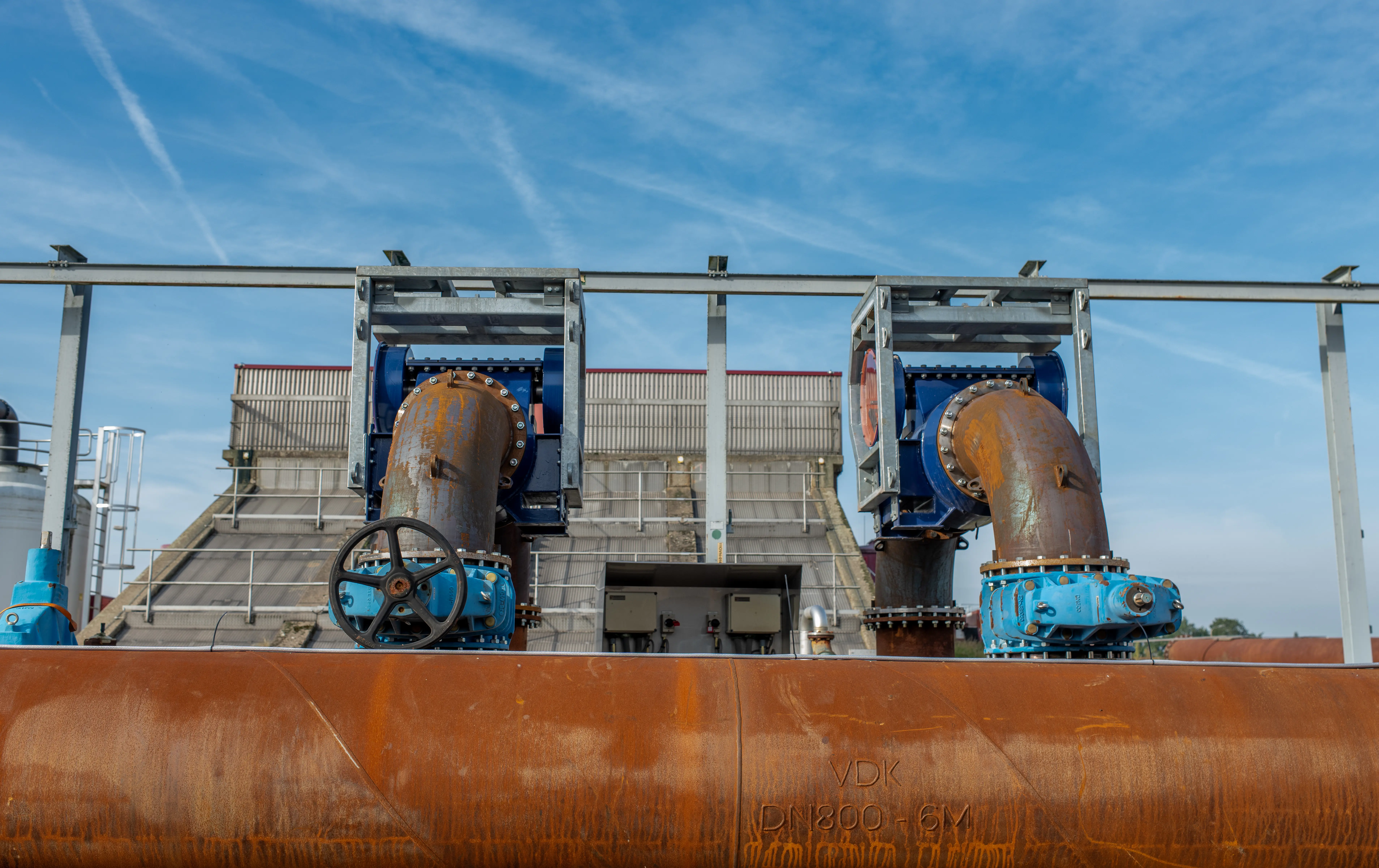 Vanderkamp plaatst Tijdelijk pompinstallatie Bypass RWZI Apeldoorn