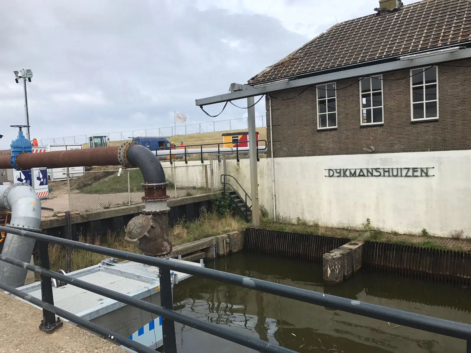 Gemaal Dijkmanshuizen op Texel word ondersteunt Vanderkamp