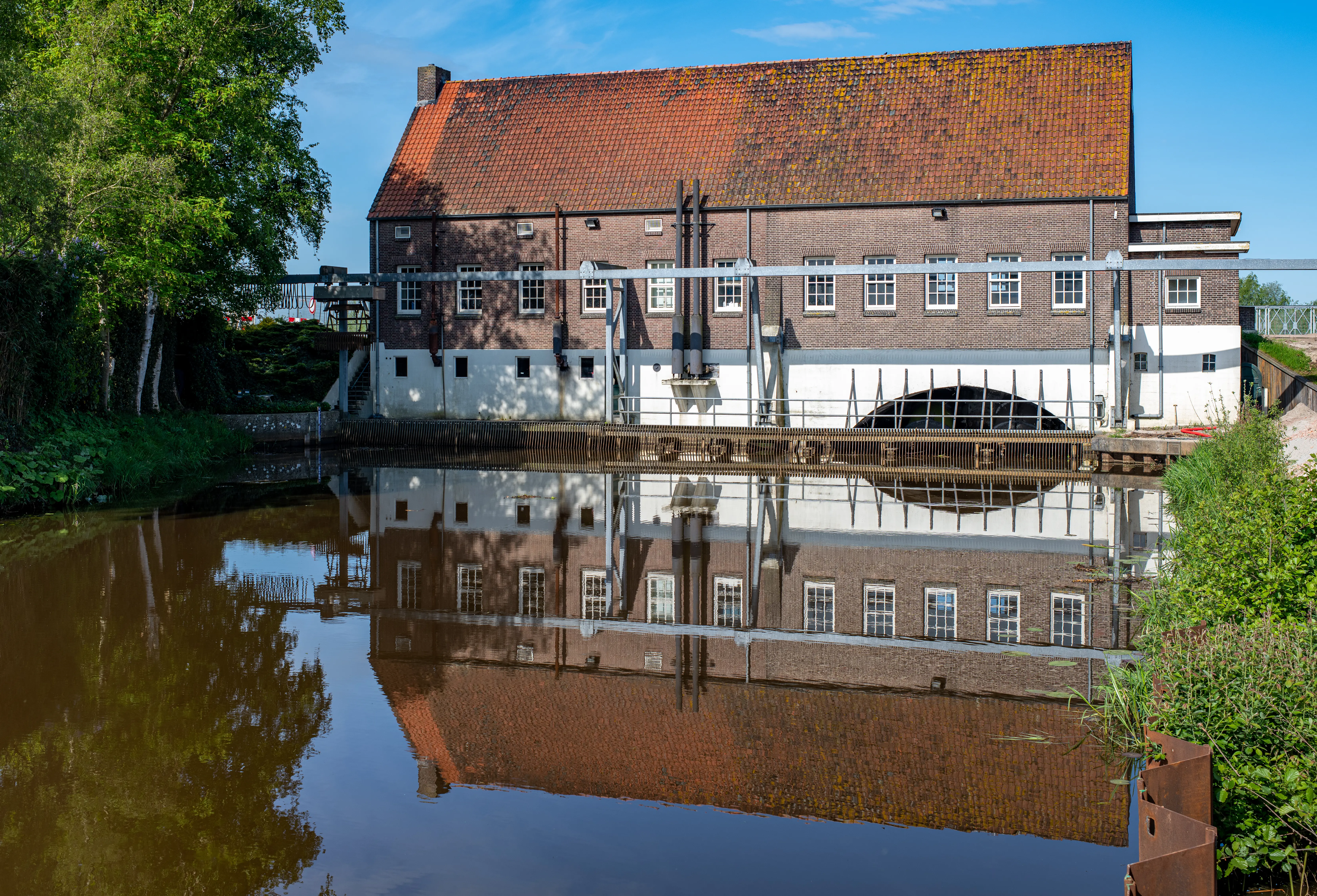 Het gemaal van Hasselt waar Vanderkamp tijdelijke TPI's staan