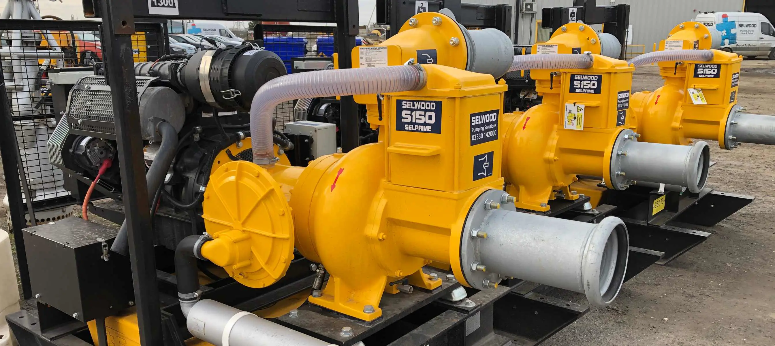 Selwood S150 pumps available to hire from Saltash depot