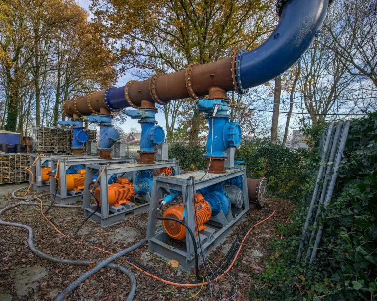 Ontvangstwerk op de RWZI Woerden project Vanderkamp. 