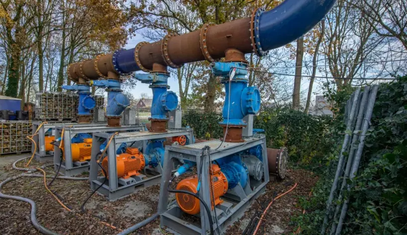 Ontvangstwerk op de RWZI Woerden project Vanderkamp. 