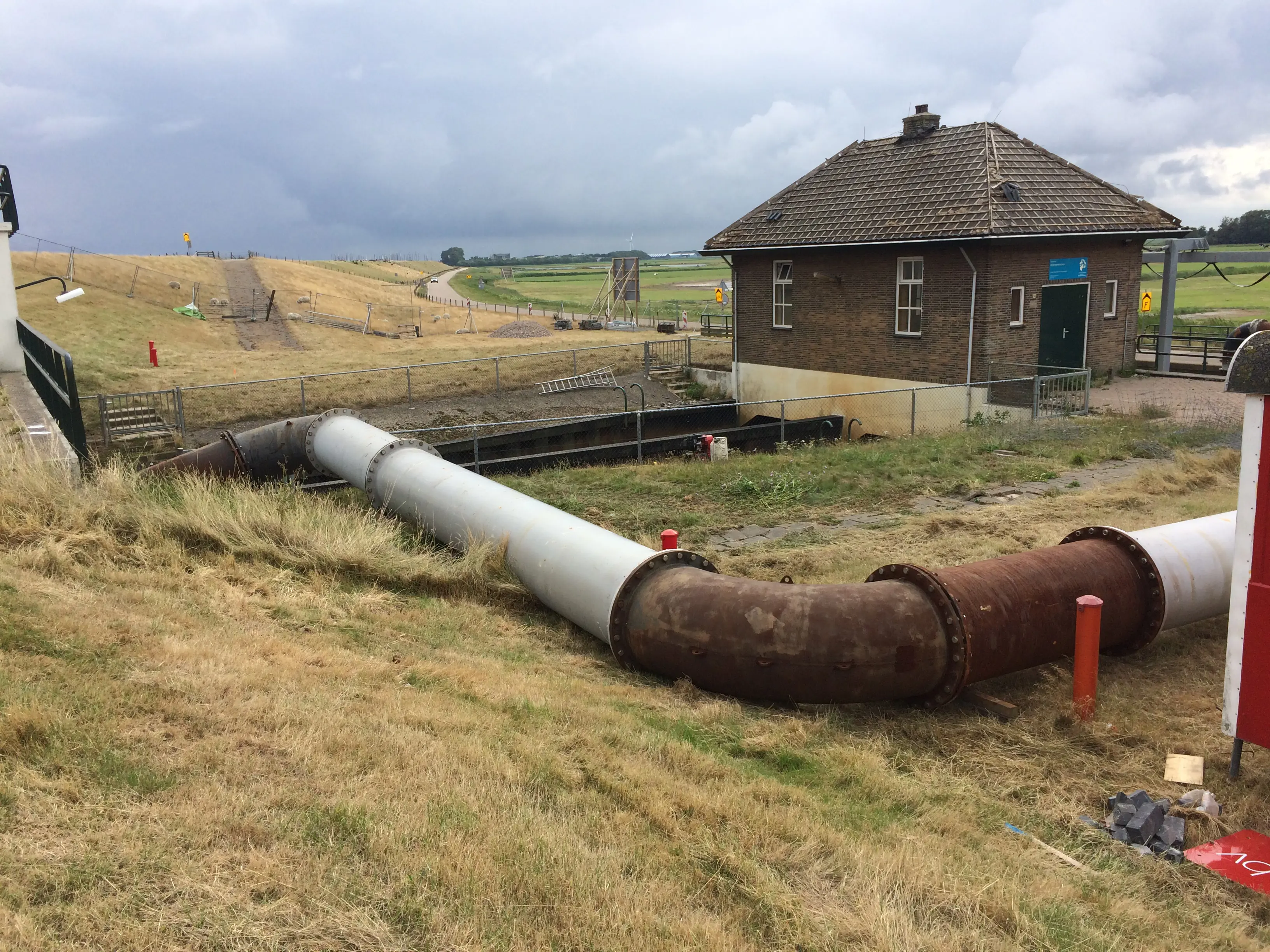 Gemaal Dijkmanshuizen op Texel word ondersteunt Vanderkamp