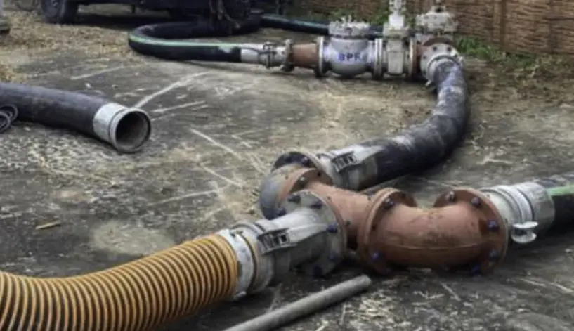 Holland Pump on a job site in League City, Texas