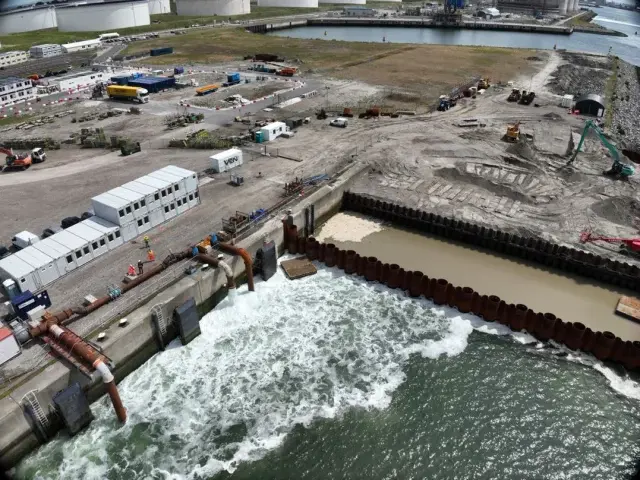 Maasvlakte TPI schuin bovenaanzicht
