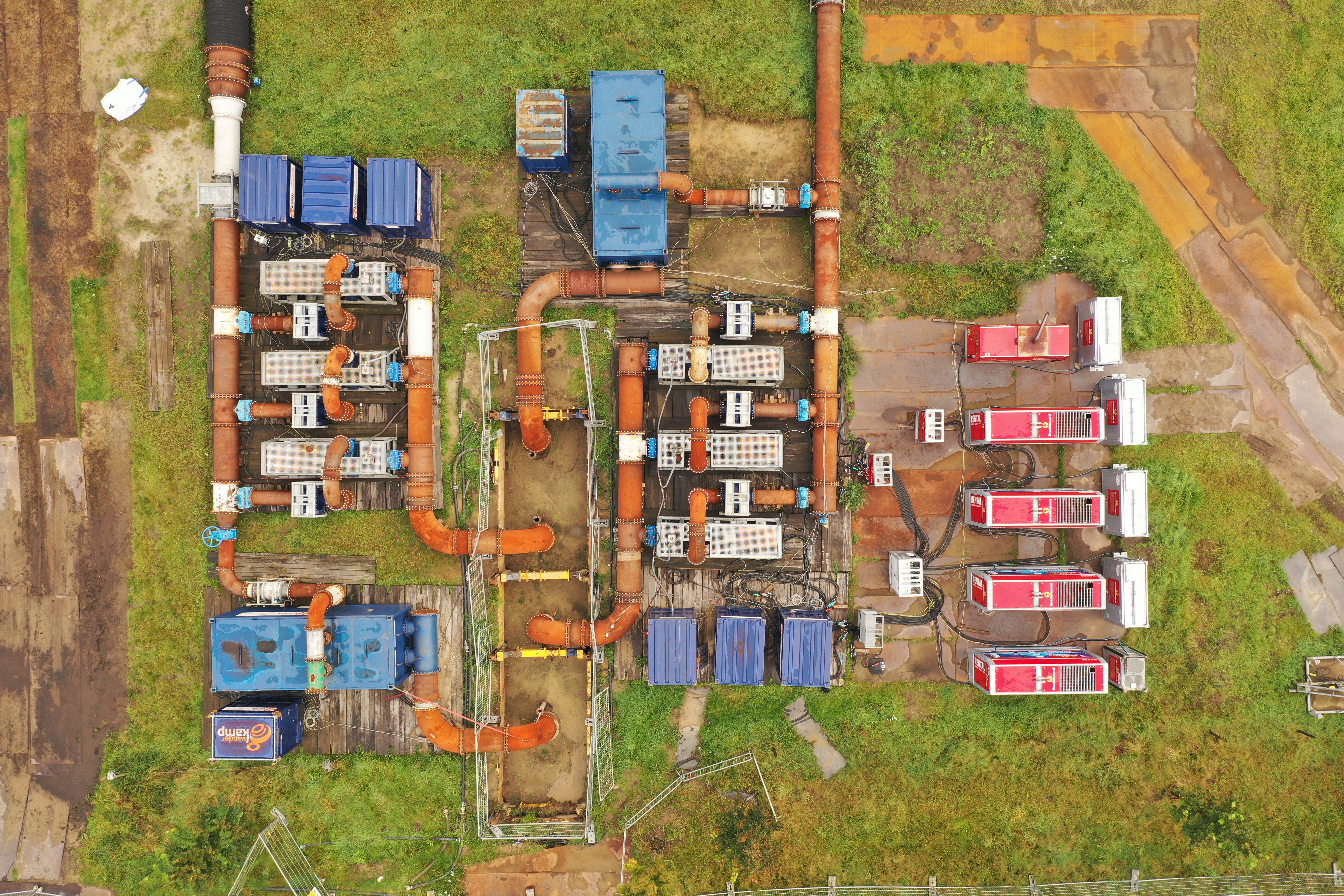 Bovenaanzicht bij het project van Vanderkamp op de IJpelareweg in Tilburg in opdracht van Heijmans. 