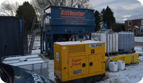 Selwood and Siltbuster working together on a water project
